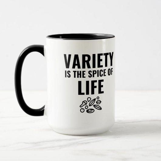 Mug La variété est l'épice de la vie (Gauche)