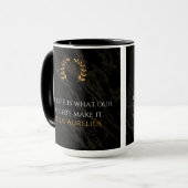 Mug La vérité de Marcus Aurelius : façonner la vie (Devant gauche)