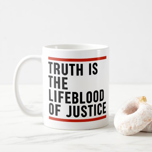 Mug La Vérité Est Le Sang De La Justice (Avec donut)