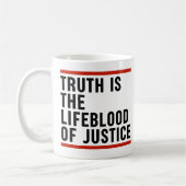 Mug La Vérité Est Le Sang De La Justice (Gauche)