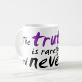 Mug La vérité n'est rarement pure et jamais simple (Devant gauche)