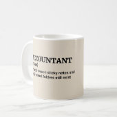 Mug La vérité sur les comptables - Drôle de définition (Devant gauche)