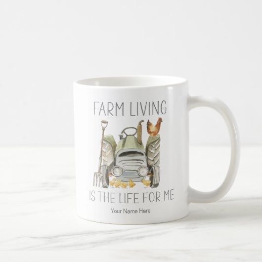 Mug La Vie Agricole Est La Vie Pour Moi Les Poulets D' (Droite)