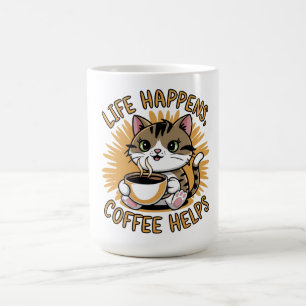 Mug La vie arrive café aide