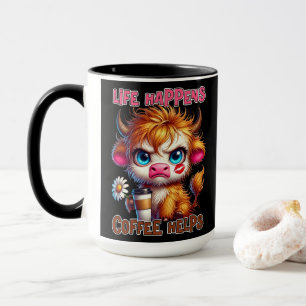 Mug La vie arrive, le café aide