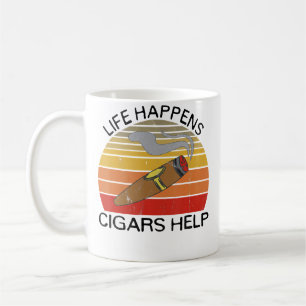 Mug La vie arrive Les cigares aident pour les fumeurs