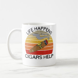 Mug La vie arrive Les cigares aident pour les fumeurs