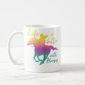 Mug La vie avec des femmes propriétaires de chevaux éq