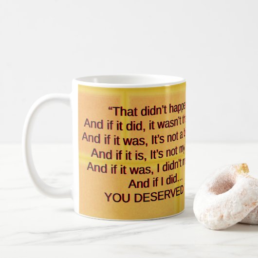 Mug La Vie Avec Narcissiste ! (Avec donut)
