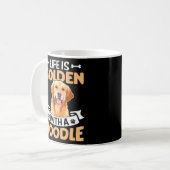 Mug La Vie Avec Un Doodle (Devant gauche)