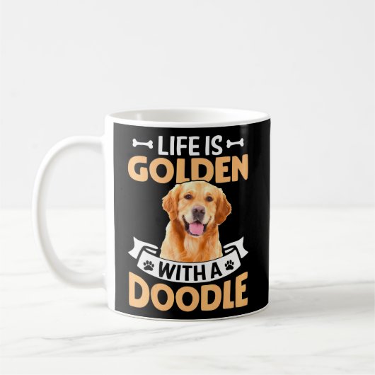 Mug La Vie Avec Un Doodle (Gauche)