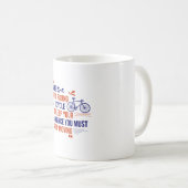 Mug La vie, c'est comme faire du vélo (Devant droit)