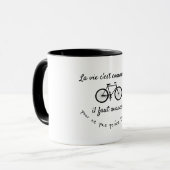 Mug La vie c'est comme une bicyclette (citation) (Devant gauche)