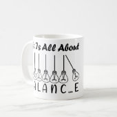 Mug La vie, c'est l'équilibre de l'inspiration de moti (Devant gauche)