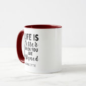 Mug La vie chiropraticienne est mieux alignée Maman An (Devant gauche)