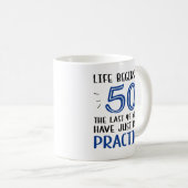 Mug La Vie Commence À 50 Ans (Devant droit)