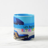 Mug La vie commence à la retraite (Centre)