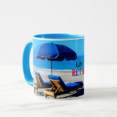 Mug La vie commence à la retraite (Devant gauche)