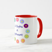 Mug La vie commence à la retraite (Devant droit)