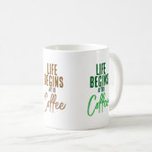 Mug La vie commence après (Devant droit)