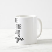 Mug La vie commence après café (Devant droit)