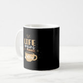 Mug La Vie Commence Après Citation Drôle Du Café (Devant gauche)