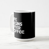 MUG LA VIE COMMENCE APRÈS LE CAFÉ (Devant gauche)