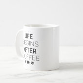 Mug La vie commence après le café (Devant gauche)