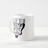 Mug La vie commence après le café (Devant gauche)