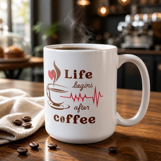 Mug La vie commence après le café