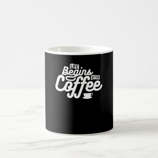 Mug La vie commence après le café (Centre)