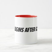 Mug la vie commence après le café (Centre)