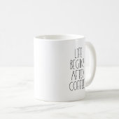 Mug La vie commence après le café (Devant droit)
