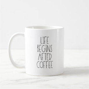 Mug La vie commence après le café