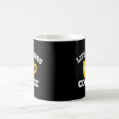 Mug La vie commence après le café Basic Dark (Centre)