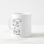 Mug La Vie Commence Après Le Café - Citations De Café  (Devant gauche)