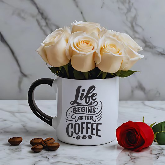 Mug La Vie Commence Après Le Café, La Conception De La
