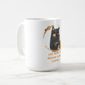 Mug la vie commence toujours après le café (Devant gauche)
