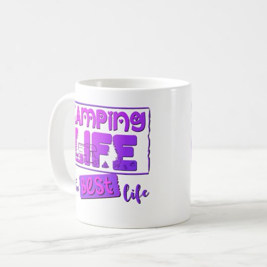 Mug La vie de camping (Devant gauche)