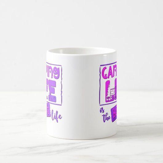 Mug La vie de camping (Centre)