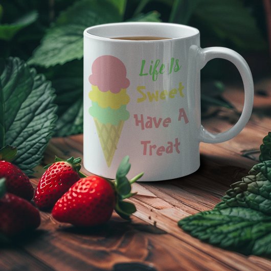 Mug La Vie De Crème De Glace Est Douce