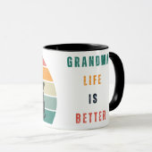 Mug La vie de grand-mère est meilleure (Devant droit)
