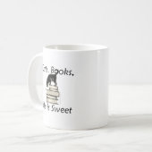 Mug La vie de livres de chats est douce (Devant gauche)