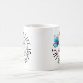 Mug La vie de maman papillon floral (Centre)
