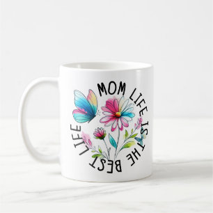 Mug La vie de maman papillon floral