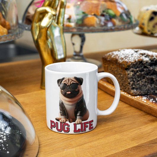 Mug La vie de Pug Chien mignon
