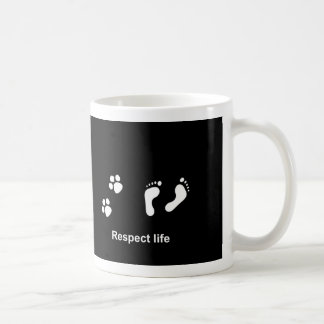 Mug La vie de respect - chacun importe