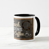 Mug La vie d'enseignant Tableau Craie Café (Devant droit)