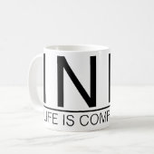 Mug La vie d'INFJ est compliquée (Devant gauche)