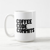 Mug La vie d'ingénieur logiciel - Café Code Commit Dev (Gauche)